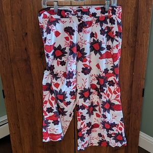 ST. JOHN'S BAY wide leg flowy crop pants